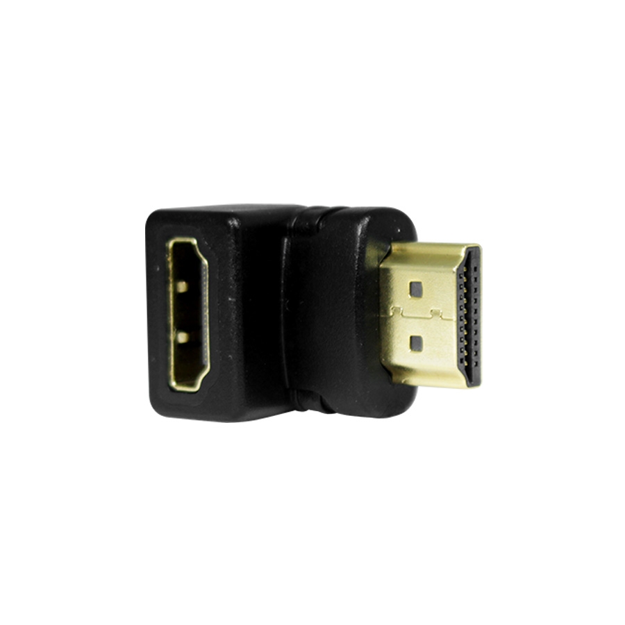 Adaptador Codo HDMI Macho a HDMI Hembra - Ángulo Derecho 90 Grados