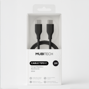 Cable tipo C 1m negro