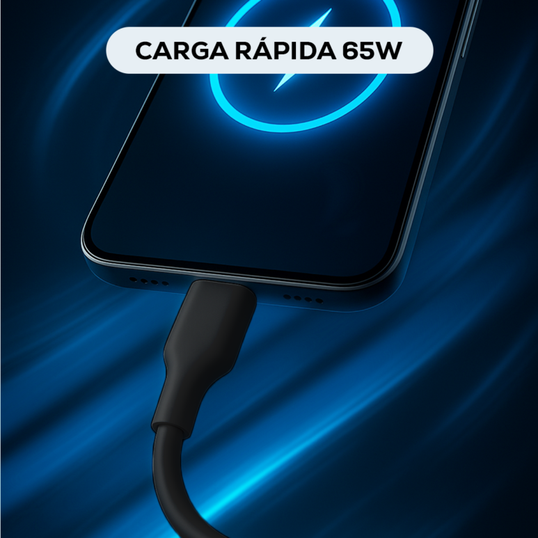 Cable tipo C 1m negro