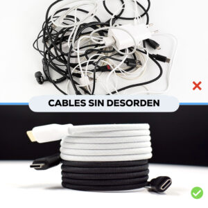 Cable Magnético Tipo C 1M - Blanco - Imagen 3