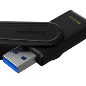 Kingston Technology DataTraveler 64GB Portable USB 3.2 Gen 1 Exodia S (Black/Black)