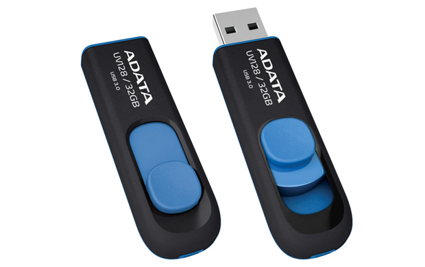 ADATA DashDrive UV128 128GB unidad flash USB USB tipo A 3.2 Gen 1 (3.1 Gen 1) Negro, Azul