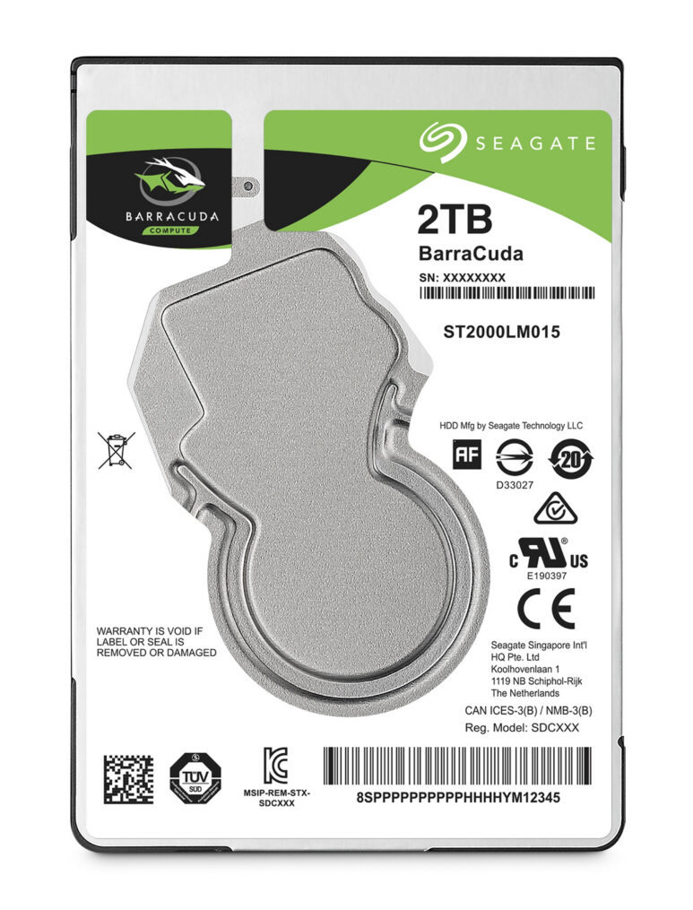 Seagate Barracuda 2.5" disco duro interno 2 TB 5400 RPM 128 MB 2.5" Serial ATA III Seagate Barracuda 2.5" disco duro interno 2 TB 5400 RPM 128 MB 2.5" Serial ATA III