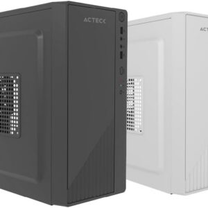 Gabinete Compacto Mini Torre Kioto GC220F / MAX MB M-ATX Fuente ATX 500 W / 2X USB 2.0 / Full Metalico + Frente Solido/Blanco