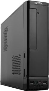 Gabinete Mini Torre Slim Atom GS240 / Micro Atx y Mini Itx Fuente de 450w + 2xUSB 2.0 + 1xVentilador Essential Series