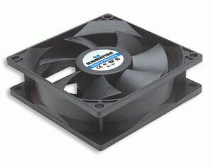 Manhattan 700955 sistema de refrigeración para ordenador Carcasa del ordenador Ventilador 8 cm Negro 1 pieza(s)