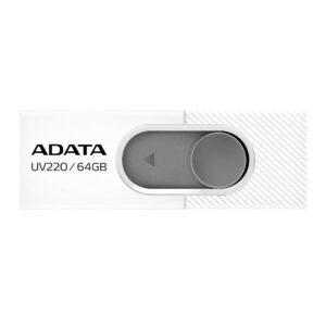 ADATA UV220 unidad flash USB 64 GB USB tipo A 2.0 Gris, Blanco