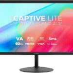 ACTECK Monitor 21.5 Captive Lite CL215 Full HD 60Hz 5ms VA HDMI VGA Altavoces Negro AC-943253 Estudio y multitarea