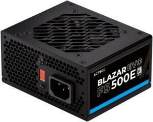 Acteck Fuente de Poder PC 500W Blazar EVO FS500E Slim Micro ATX Negro ES-05002E