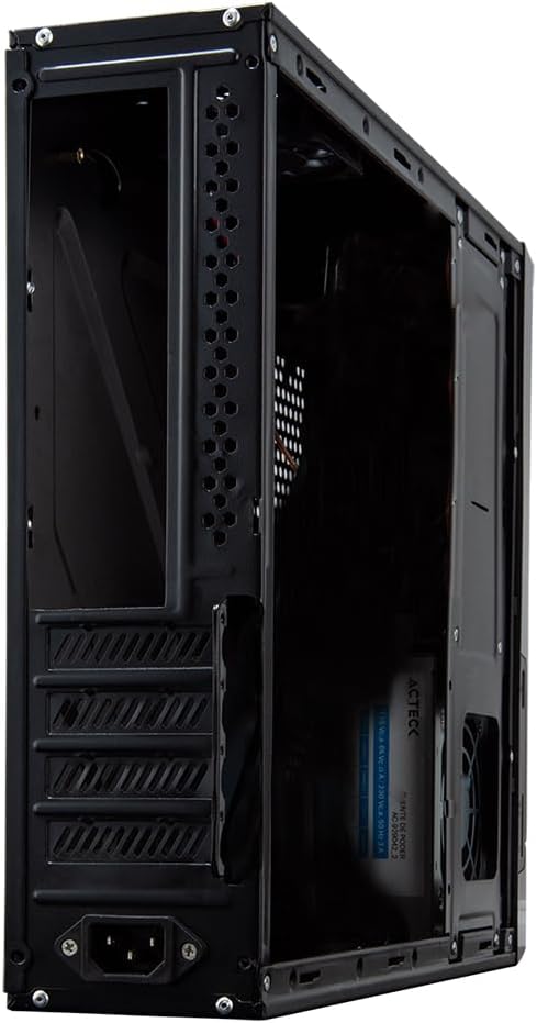 Gabinete Mini Torre Slim Atom GS240 / Micro Atx y Mini Itx Fuente de 450w + 2xUSB 2.0 + 1xVentilador Essential Series