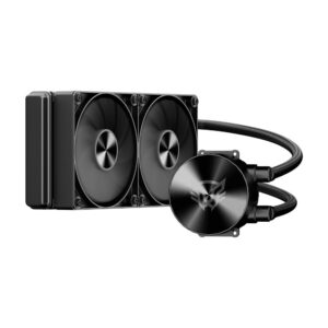 Cryo AllBlack Sistema de Enfriamiento Líquido, 240mm, Compatible con AMD e Intel, Placa Base Circular, Negro, TDP 260W