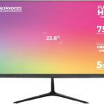 Acteck Monitor Plano 23.8" IPS/Captive Vivid SP240 / FHD / 75Hz / 5ms / 2xAltavoces 3W / 1xVGA / 1xHDMI / Vesa 100x100mm / Negro