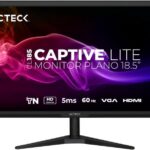 Acteck Captive Lite Monitor Plano 18.5" TN CL185, HD, 60Hz, 5ms, Low-Blue Light, VGA, HDMI 1.4, VESA 75mm, Negro