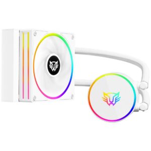 BALAM RUSH Enfriamiento Liquido HYDROX PRO V2 HX12 120mm ARGB 4 Pines 2200RPM TDP 150w LGA1700 AM5 Blanco BR-941914