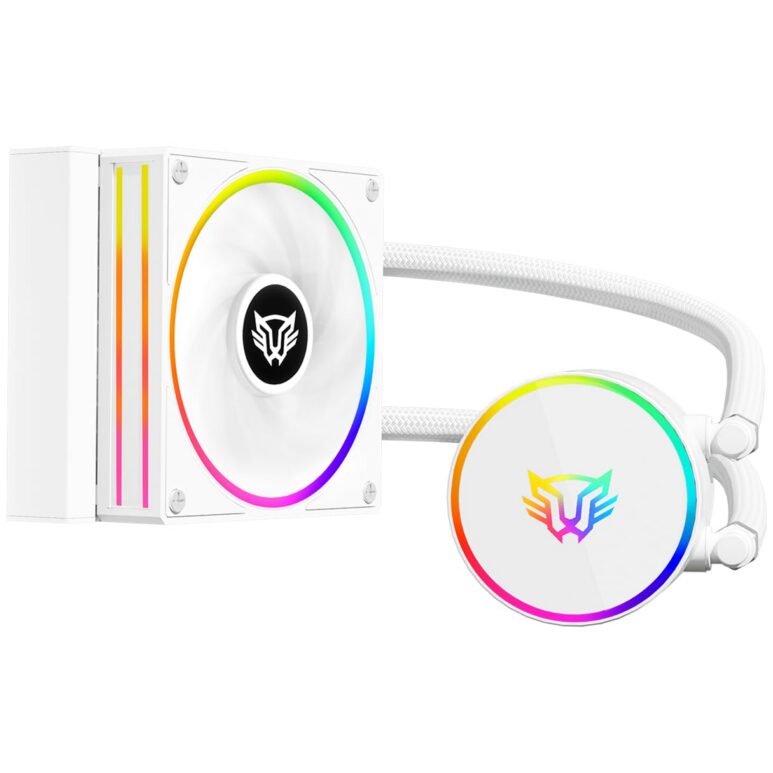 BALAM RUSH Enfriamiento Liquido HYDROX PRO V2 HX12 120mm ARGB 4 Pines 2200RPM TDP 150w LGA1700 AM5 Blanco BR-941914