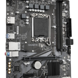 GIGABYTE H610M K V2 Placa base - Procesadores Intel Core 14ª generación, hasta 5600 MHz DDR5, 1xPCIe 3.0 M.2, LAN 1GbE, USB 3.2 Gen 1