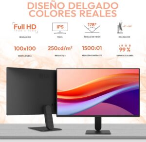 LG Monitor 23.8" 24U411A-B 5ms 120Hz Panel IPS Full HD HDMI D-Sub