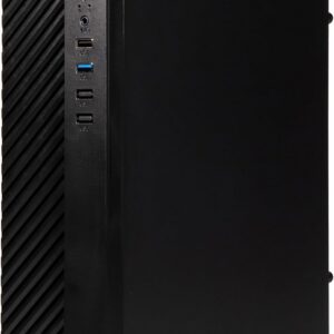 EVOTEC - Gabinete Slim Micro ATX Toledo EV-1026 con Fuente 500W TFX Preinstalada - Mini Torre para PC de Oficina y Hogar, Compatible Micro ATX e ITX