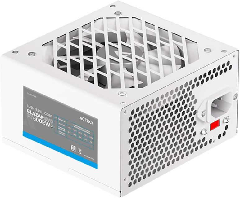 Acteck Fuente de Poder PC 600W Blazar EVO FT600E Blanco