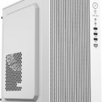 Gabinete Mini Torre Zenith GI656 / MAX MB M-ATX Fuente ATX 500 W / 1x USB 3.0 + 2X USB 2.0 + 1xFan / Full Metalico + Frente Solido/Negro (Blanco)