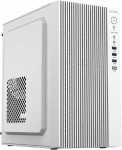 Gabinete Mini Torre Zenith GI656 / MAX MB M-ATX Fuente ATX 500 W / 1x USB 3.0 + 2X USB 2.0 + 1xFan / Full Metalico + Frente Solido/Negro (Blanco)