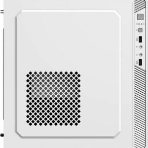 Gabinete Mini Torre Zenith GI656 / MAX MB M-ATX Fuente ATX 500 W / 1x USB 3.0 + 2X USB 2.0 + 1xFan / Full Metalico + Frente Solido/Negro (Blanco)