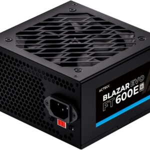 Fuente de Poder ACTECK/ATX Blazar EVO FT600EW / 600W / 1xATX 20+4 + 1xATX12V 4+4 + 2xSATA + 2xMolex / 1xPCIe 6+2 / Advanced Blanco