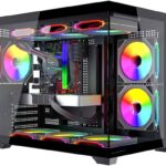 Balam Rush Tank Core Pro Gabinete Gamer Mini Torre GI925, Negro, Cristal Templado, M-ATX, 3 Ventiladores ARGB 120mm, USB 3.0