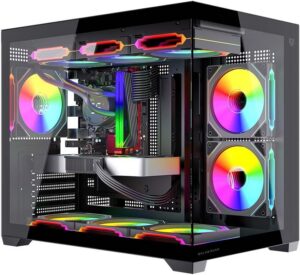 Balam Rush Tank Core Pro Gabinete Gamer Mini Torre GI925, Negro, Cristal Templado, M-ATX, 3 Ventiladores ARGB 120mm, USB 3.0