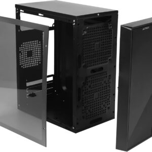 Acteck Gabinete KIOTO GC220 Micro ATX Fuente 500W Acrilico Micro Torre USB 2.0 AC-933063