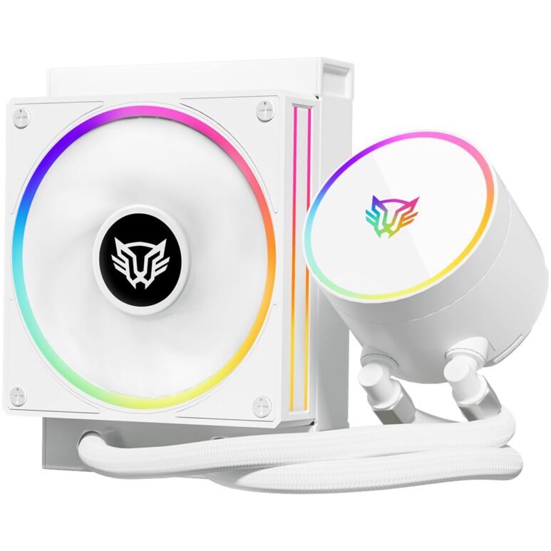 BALAM RUSH Enfriamiento Liquido HYDROX PRO V2 HX12 120mm ARGB 4 Pines 2200RPM TDP 150w LGA1700 AM5 Blanco BR-941914