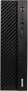 EVOTEC - Gabinete Slim Micro ATX Toledo EV-1026 con Fuente 500W TFX Preinstalada - Mini Torre para PC de Oficina y Hogar, Compatible Micro ATX e ITX