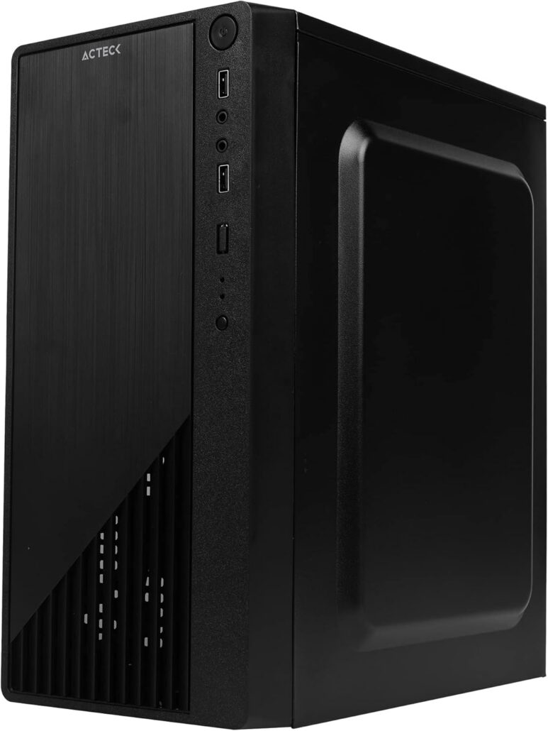 Acteck Gabinete KIOTO GC220 Micro ATX Fuente 500W Acrilico Micro Torre USB 2.0 AC-933063