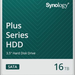 Synology, HAT3310, 16 TB, Disco Duro SATA de 3,5 Pulgadas, MTBF 1,2 Millones de Horas
