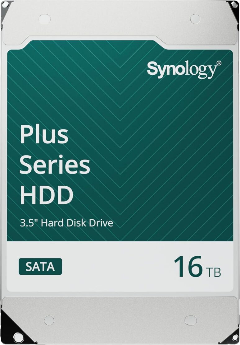 Synology, HAT3310, 16 TB, Disco Duro SATA de 3,5 Pulgadas, MTBF 1,2 Millones de Horas