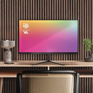 Acteck Monitor Plano 21.5" VA/Captive Vivid SP215 / FHD / 75Hz / 5ms / 1xVGA / 1xHDMI / Vesa 100x100mm / Negro