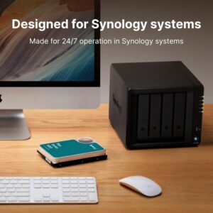 Synology, HAT3310, 16 TB, Disco Duro SATA de 3,5 Pulgadas, MTBF 1,2 Millones de Horas