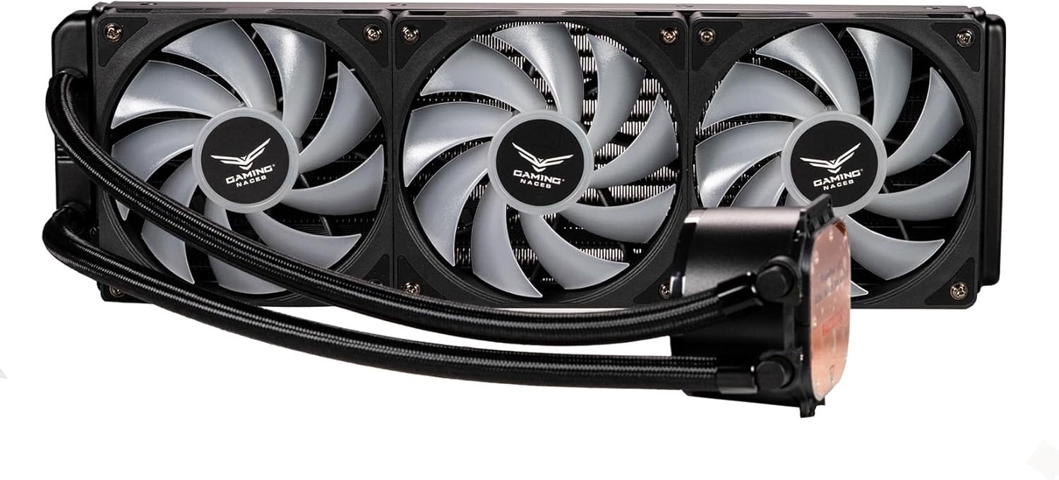 Gaming Naceb – Enfriamiento Líquido 360mm con 3 Ventiladores ARGB Compatible Intel/AMD – Modelo NA-0652