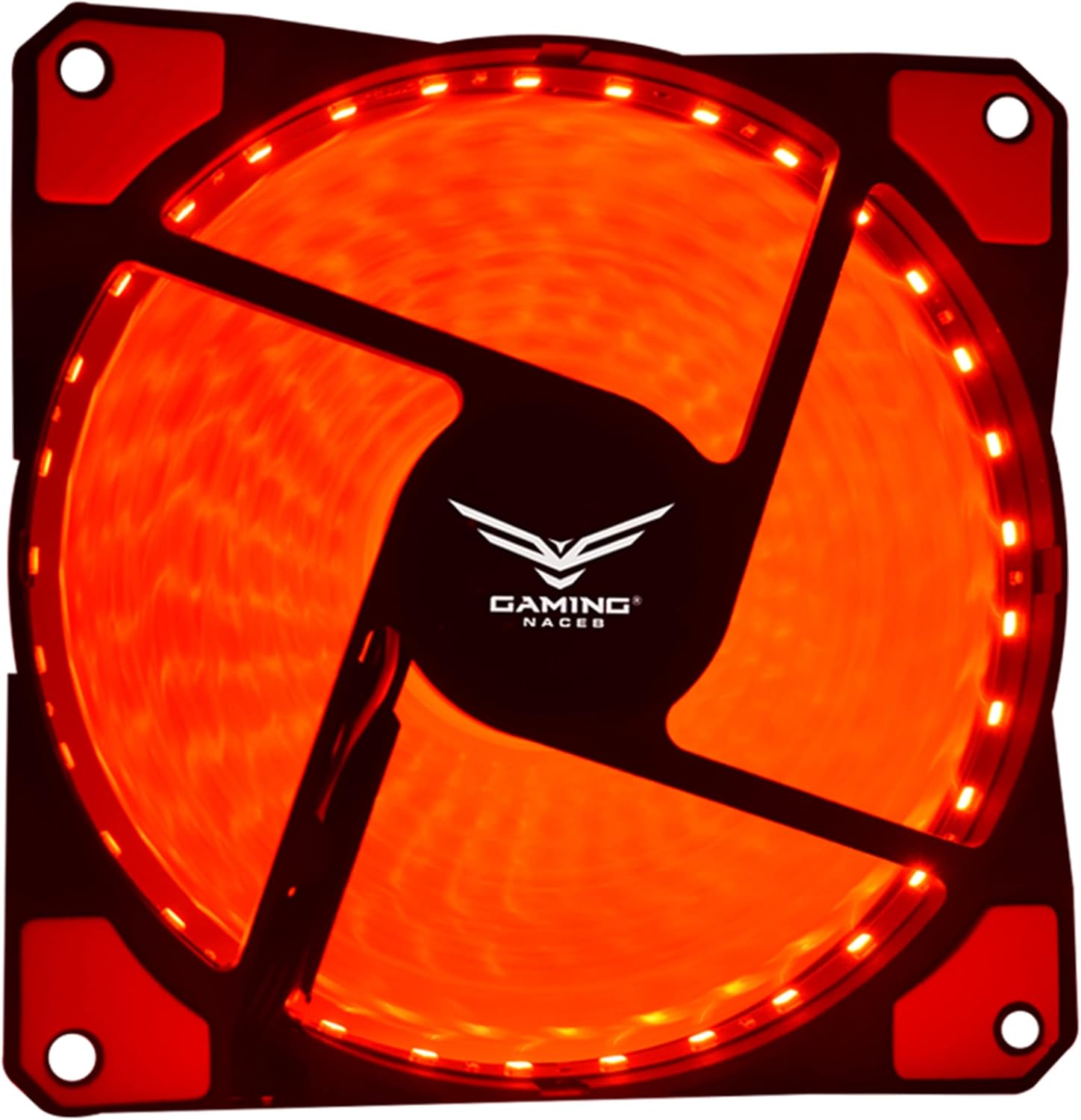 NACEB Gaming Kit de Ventiladores para PC Orpheus NA-0617 - Ideal para PC Gamer, Hub con Control Remoto, Conexión 4 Pines, 900-1500 RPM, Flujo de Aire 41.8 CFM, Bajo Ruido 26.5 dBA, 12V - Multicolor