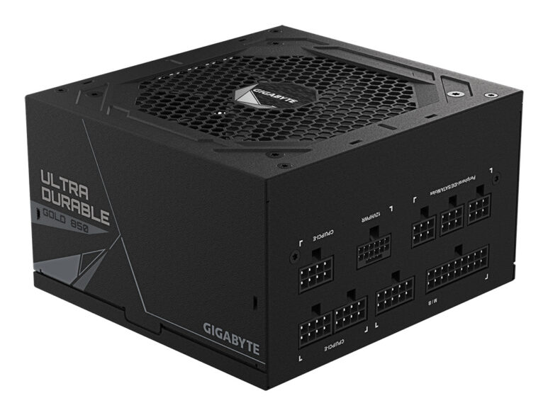 GIGABYTE UD850GM PG5 V2 Fuente de Alimentación – PCIe Gen 5.1, 80 PLUS Gold, Diseño completamente modular, Ventilador de 120 mm, Compatible con ATX 3.1, Enchufe EU