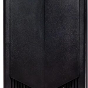 EVOTEC Gabinete Kyoto EV-1025 – PC Case ATX, Ventana Lateral de Acrílico, Diseño Frontal con Detalles Rojos, Estilo Gaming – Negro