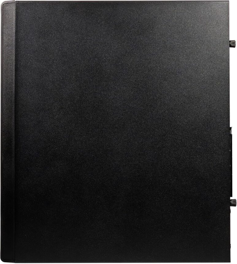 EVOTEC - Gabinete Slim Micro ATX Toledo EV-1026 con Fuente 500W TFX Preinstalada - Mini Torre para PC de Oficina y Hogar, Compatible Micro ATX e ITX