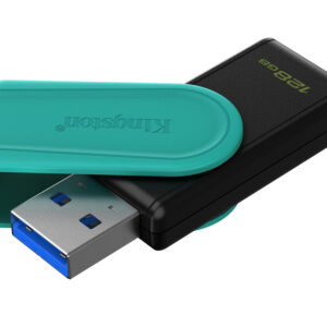 Kingston Technology DataTraveler 128GB Portable USB 3.2 Gen 1 Exodia S (Black/Turquoise)