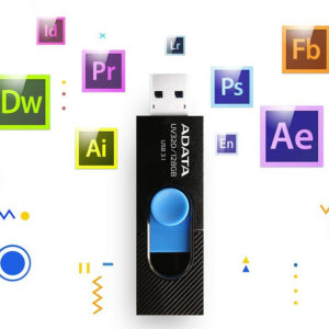 ADATA UV320 unidad flash USB 128 GB USB tipo A 3.2 Gen 1 (3.1 Gen 1) Negro, Azul