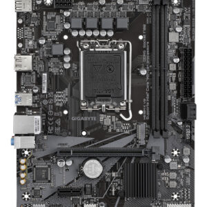 GIGABYTE H610M K V2 Placa base - Procesadores Intel Core 14ª generación, hasta 5600 MHz DDR5, 1xPCIe 3.0 M.2, LAN 1GbE, USB 3.2 Gen 1