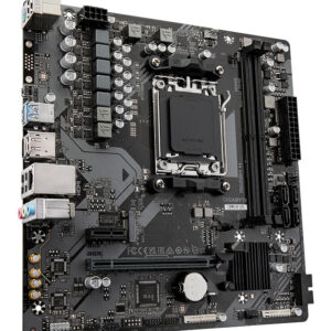 GIGABYTE A620M H Placa base - Soporta CPUs AMD Ryzen 8000, VRM digital de 5+2+2 fases, hasta 7200MHz DDR5 (OC), 1xPCIe 4.0 M.2, LAN GbE, USB 3.2 Gen 1
