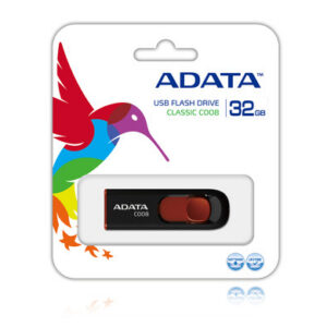 ADATA 32GB C008 unidad flash USB USB tipo A 2.0 Negro, Rojo