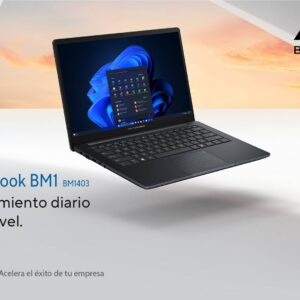Laptop Asus Expertbook BM1403CDA-R58G512-P2 14 Pulgadas FHD AMD Ryzen 5 7535HS 8GB RAM 512 SSD Radeon 680M W11 Pro 3Y Wi-Fi 6E BT 5.4