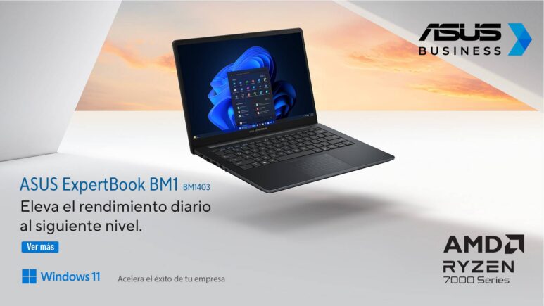 Laptop Asus Expertbook BM1403CDA-R58G512-P2 14 Pulgadas FHD AMD Ryzen 5 7535HS 8GB RAM 512 SSD Radeon 680M W11 Pro 3Y Wi-Fi 6E BT 5.4