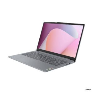 Lenovo IdeaPad Slim 3 15AMN8, AMD Ryzen 5 7520U, 8 GB, 512 GB SSD, Pantalla 15.6 Pulgadas, Windows 11 Home, 1 año de garantia, Incluye maletin.